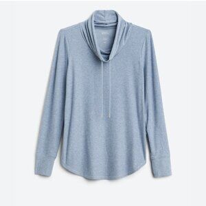 Light Blue WeFlex Lola Cowl Neck Pullover